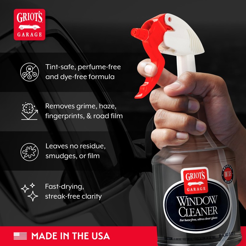 Griot's Garage Window Cleaner, Cleaning Spray for Automotive Windows, Mirrors,