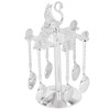 Coffee Spoon Holder Elegant Swan Silver Color Zinc Alloy Rotatable
