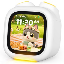 Pawpal Alarm Clock for Kids & Toddlers - Kids Alarm Clock with Stories, Music, Podcast, Schedule, Ok-to-Wake, Digital Pet, Nightlight, Parental Control, Message, Birthday Gifts for Girls Boys Ages 3+