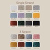 Sensy Premium Macrame Cord 3mm 109 Yards, 100% Cotton, Single