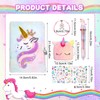 FRIUSATE Secret Diary with Lock for Girls,Fluffy Unicorn Notebook Unicorn
