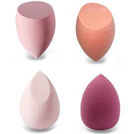 Uandhome Makeup Sponge Blender Set 4 Pack, Blender Beauty Foundation Blending Sponge with Case, Professional Beauty Makeup Set for Cream, Powder and Liquid