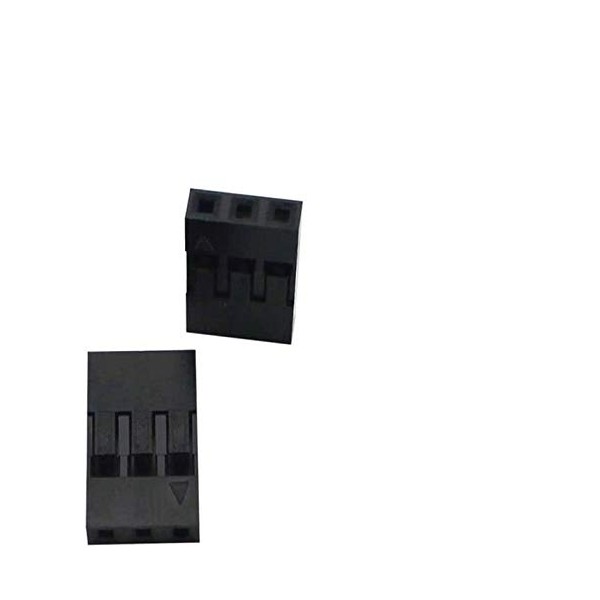 Raogoodcx 200pcs 2.54mm 1x3p Dupont Connector Housing Female for Dupont