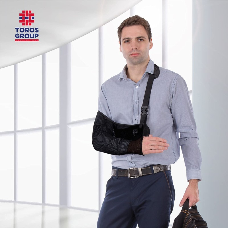 TOROS-GROUP Arm Sling Breathable with Soft Padded Shoulder Strap, Easily