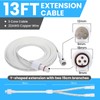 Permanent Outdoor Lights Extension Lead Waterproof Cord,Waterproof Extension Cable 3Pin,IP68