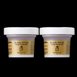 SKINFOOD Black Sugar Mask Wash-Off 120gX2 / 스킨푸드 블랙슈가 마스크 워시오프 120gX2