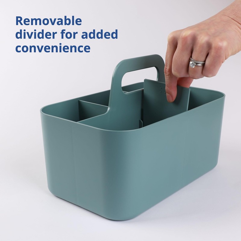 BLUE GINKGO Multipurpose Basket Organiser - Stackable Plastic Basket with