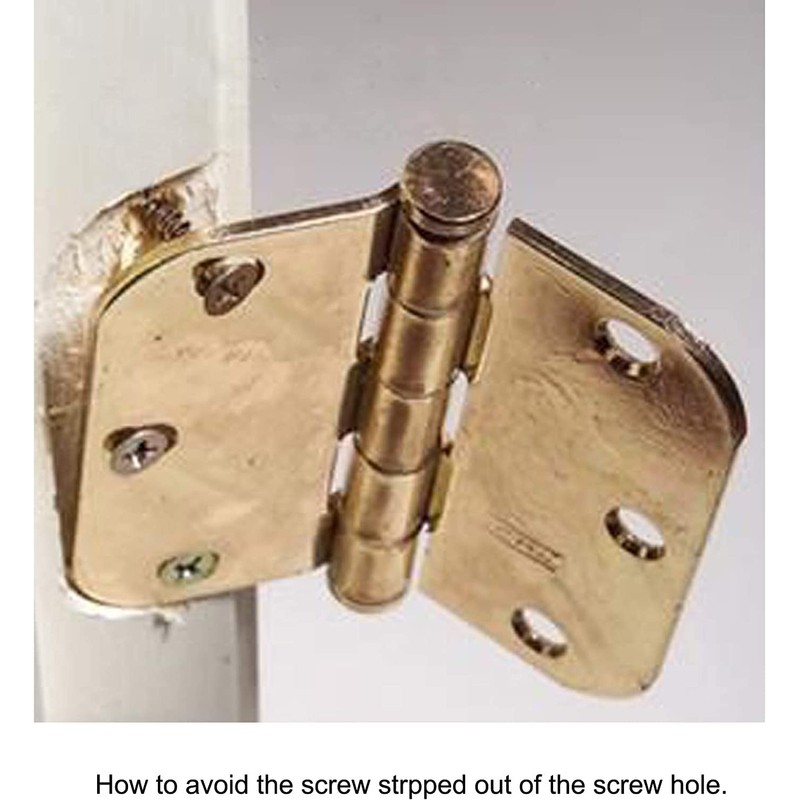 ZERO HOME 100 Pack Plastic Hinge Dowel Inserts with Screws