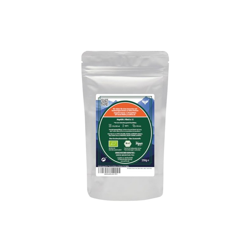 Azafran Organic Greek Mountain Tea Loose Herbal Tea (Sideritis Scardia)