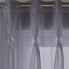 Alan Symonds Diana Dolly Diamante Ring Top Curtain Panel (White,