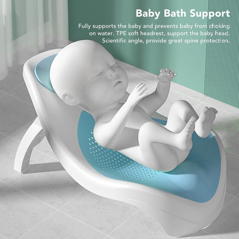 Foldable Soft TPE Baby Bath Support Safe PP Ergonomic Round