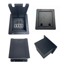 ProCraft Pro Audio Recessed Stage Floor Box.1 AC Duplex 4 Channel Any Config … Made in USA