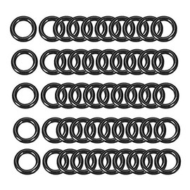 Ofowin [50 Pcs] Nitrile Rubber O-Rings 4mm OD 2mm ID 1mm Width, Metric Buna-N Sealing Gasket for Pressure Washer, Filter, Pump, Plumbing, Water Hose, air Pipe, Gauges, Automotive, Machine