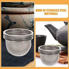 IMIKEYA 4pcs Stainless Steel Tea Filter Metal Teapot Replacement Mesh Strainer Insert Tea Infuser Cups for Coffee 8.2cm