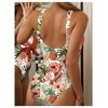 WDIRARA - Traje de baño monokini con tirantes delgados para