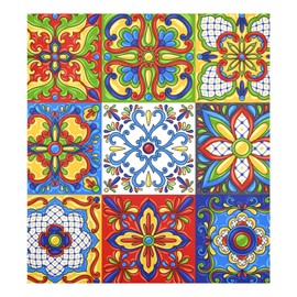 JUMBEAR Mexican Talavera Dishwasher Magnet Cover, Reuseable Refrigerator Magnet Cover Decal Fridge Microwave Stickers Holiday Party Decor, 23 x 26 Inch