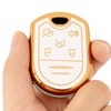CHATYYD Key Fob Cover for Ford with Keychain,Soft TPU Car