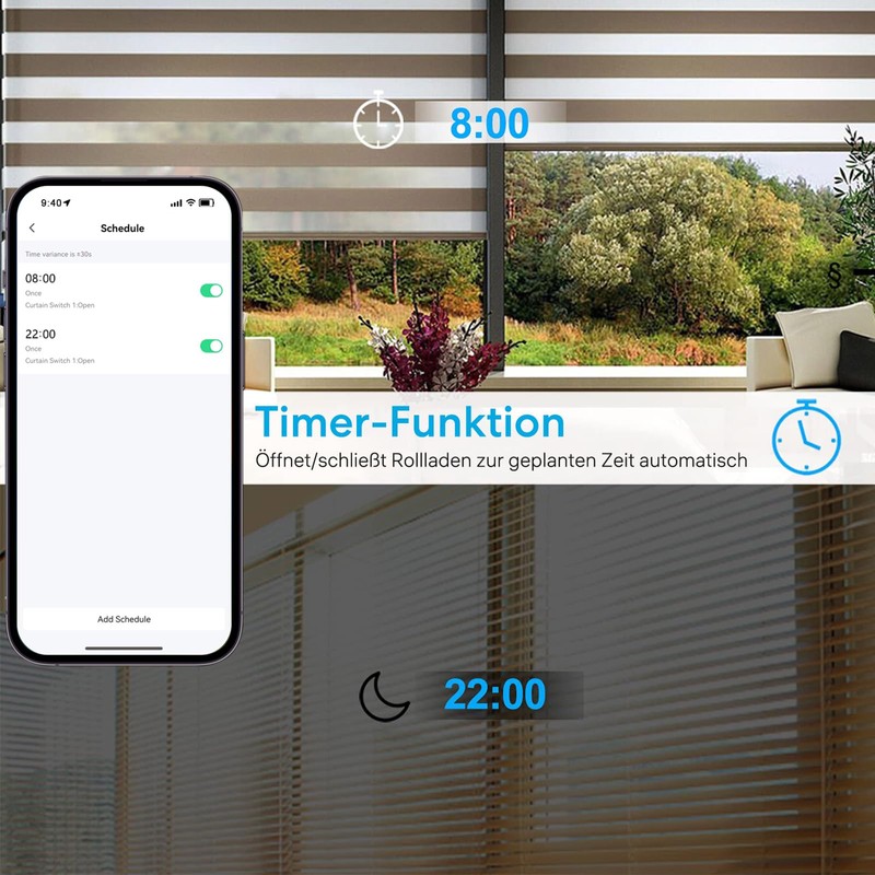 LoraTap 4 x Roller Shutter Switches Connected Switches Blinds WiFi