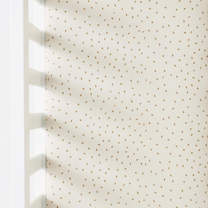 The Little Green Sheep Organic Crib Fitted Sheet, Lightweight &