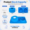 DTDBBFU 2-in-1 Dog Licking Bowl with Rolling Ball & Puzzle