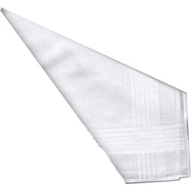 Handkerchief Hut Exclusive Men's Mens Hanky home decor products, White, One Size UK