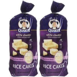 Quaker White Cheddar Rice Cakes, 5.5 oz, 2 pk