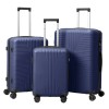 Non-TSA Customs Lock 3-in-1 Navy Blue PP Trolley Case 20in