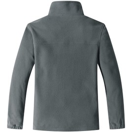 GIMECEN Women's Lightweight Full Zip Soft Polar Fleece Jacket Outdoor Recreation Coat With Zipper Pockets Medium