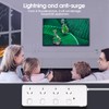Surge Protectors with 4 Outlet，Power Board with Individual switches, Power