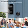 WOCOKA Smart Wireless Video Doorbell,Wireless Video Doorbell,Equipped with Call,Video,Photo,and Video