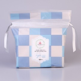 Zhiying Ermuyi Disposable Hydrating Layered Water-Saving Makeup Cotton Pads, Free Size/Light Blue 10ea