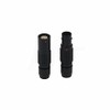 HangTon Black 1B FGG PHG 304 4 Pin Connector Male Female Circular Push Pull Free Socket and Cable Plug Compatible for Lemo (4-pin, Black)
