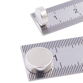 Brudazon 25 Mini Disc Magnets 8 x 3 mm N52 Strongest Level Neodymium Magnets Ultra Strong Power Magnet for Model Making, Photo, Whiteboard, Notice Board, Fridge, Crafts, Magnetic Disc Extra Strong