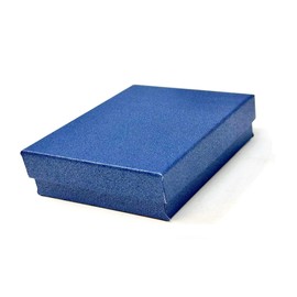 RJ Displays 6-Pack Pearl Blue Color Paper Cotton Filled Cardboard Jewelry Gift Box Necklace Bracelets Watch Gift Packaging and Storage Organizer Boxes Size- (6 3/16" x 5 3/16" x 1 1/16") #65