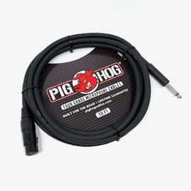 Pig Hog PHM10Z Tour Grade High Performance Hi-Z Microphone Cable 10-Feet Heat Shrink Protected XLR and 1/4" Connectors 8mm PVC Outer Covering Build for The Road