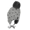 Sterntaler Inca Bobble Hat, Grey (smoke grey 566)