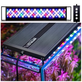 VISTALUM 36w led Aquarium Light,Sunrise/Daylight/Moonlight, DIY Mode,Adjustable Timer/Color Temperature/Brightness, Full Spectrum, Aluminum Fish Tank Light for 36-42 inch.