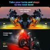 8Pcs Motorcycle Led Underglow Kit with Brake Turn Signal, Motorcycle