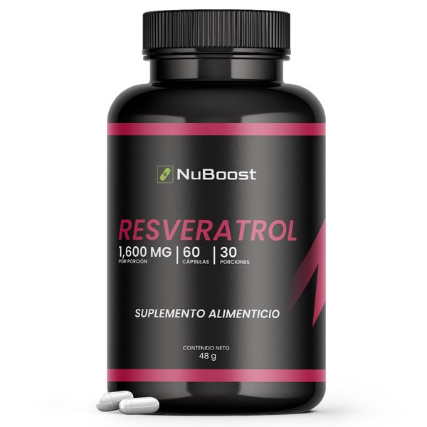 Nuboost - Resveratrol - Resveratrol 1000 Mg Puro - Antioxidantes,