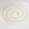 SILBERTALE 925 Sterling Silver Thin Necklace 2 mm Wide Curb
