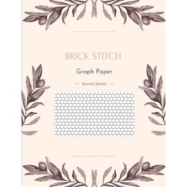 Brick Stitch Graph Paper with Round Beads: Beading Graph Paper with Round Beads Patterns