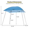 Canopy Tent, 8.5’x8.5’ Pop Up Canopy 1-Person Setup Beach Tent
