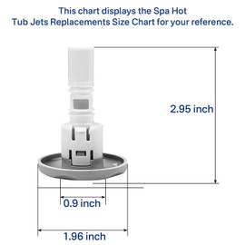 SuperDi 2" Spa Hot Tub Jets Diffuser Replacement Cluster Storm Jet Directional 212-1549 218-5140 5-Pack