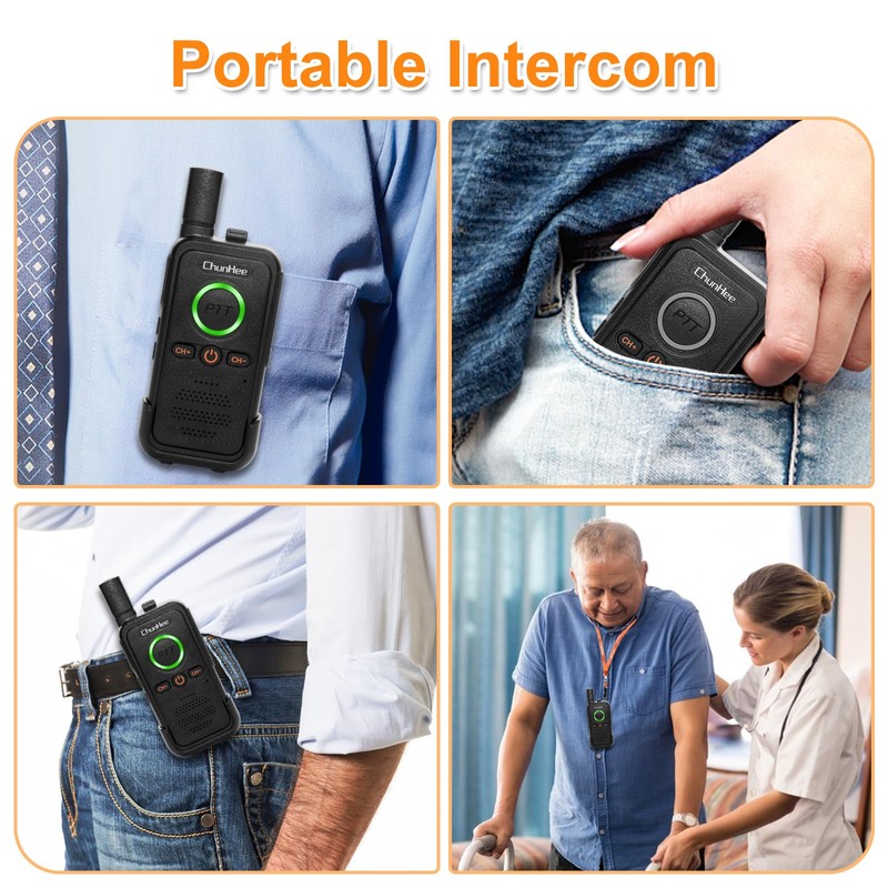 ChunHee Wireless Intercom System for Elderly/Kids, Home Intercom System Room