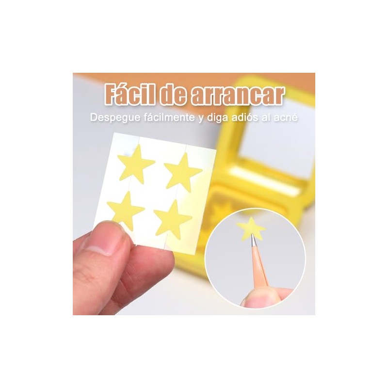 32 Piezas Parches para Acné Estrellas,Estrellas Pimple Patch,Parches Estrellas Acne,Parches