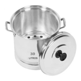 VAP2000 Set 3 Vaporera Olla Tamalera 30 12 Y 5 Litros Aluminio
