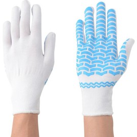 Kachiboshi Non-Slip Gloves FIT Rubber Liner #008 White L