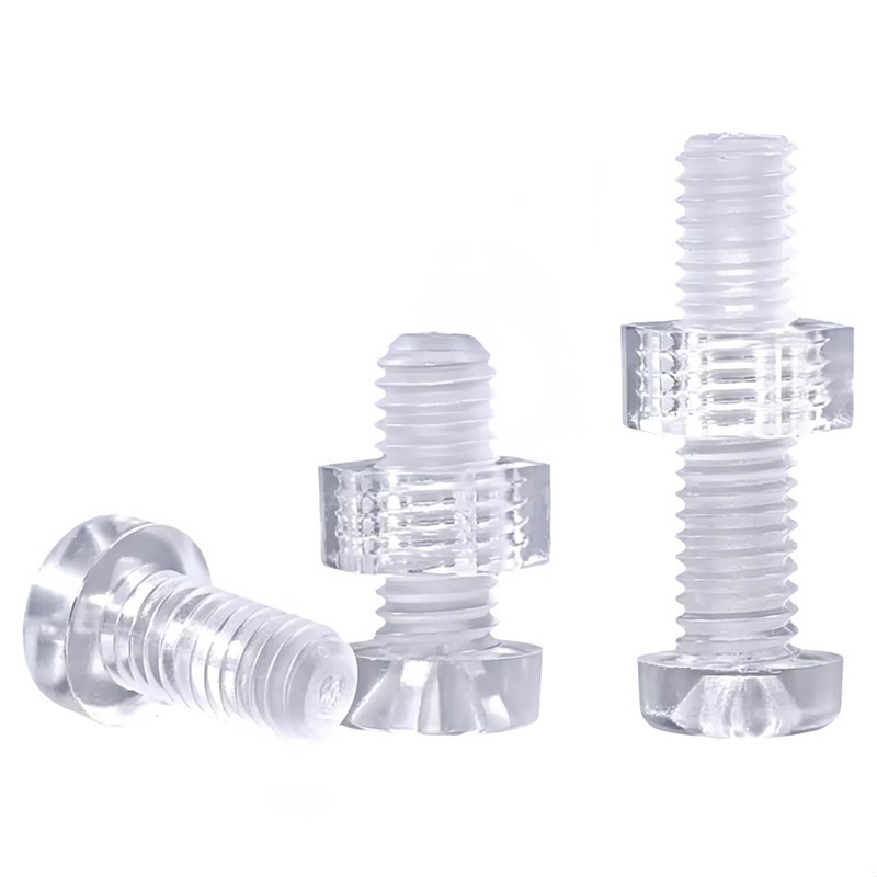 happinesspark PC (Polycarbonate) Acrylic Plastic Transparent Metric Phillips Pan Head