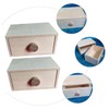 OSALADI 2pcs Wooden Storage Case High Capacity Drawer Organizer for