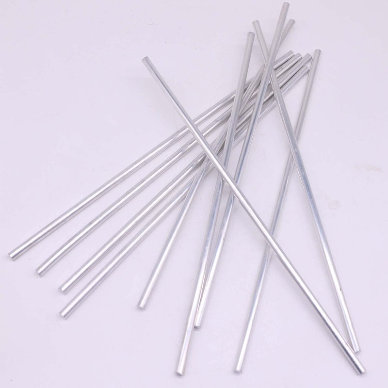 VERNUOS 10 Pieces 1/4" Aluminum 6061 T6511 Round Rod Solid